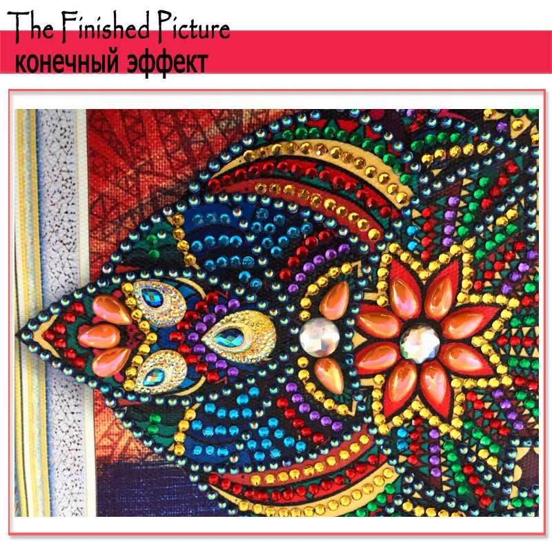 RUBOS DIY 5D Diamond Embroidery Owl Animal Diamond Painting Round Crystal Bead Glass Mosaic Picture Rhinestone Drill Sale Decor (16)