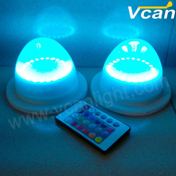 

6PCS FAST Free Shipping waterproof ip68 outdoor bulbs or tubes battery operated wireless remote control led pot light