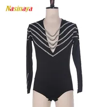 Nasinaya для мальчиков человек Рисунок выступление в катании на коньках Костюмы по индивидуальному заказу для соревнований по фигурному катанию платья для катания на коньках дети Patinaje гимнастика 20