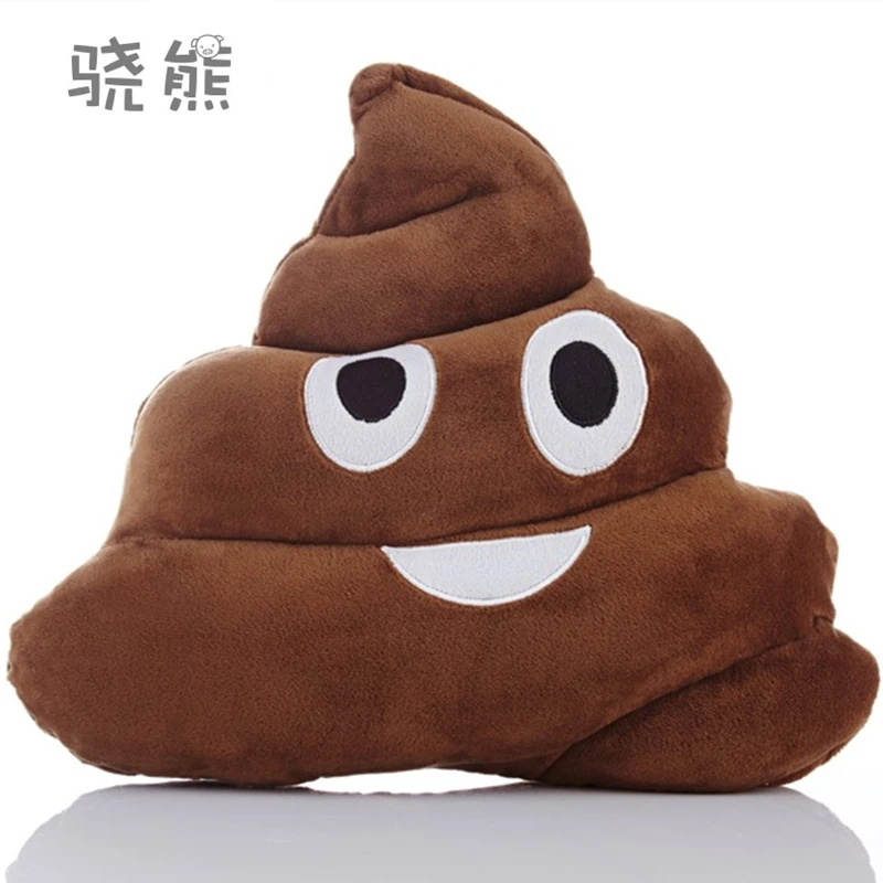 

HOT SALE Cushion Emoji Pillow Gift Cute Shits Poop Stuffed Toy Doll Christmas Present Funny Plush Bolster Pillow Cushion