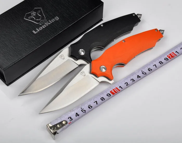 

VOLTRON V02 Folding Knife 59-61HRC 9Cr18Mov blade G10 handle Ball bearing system utility survival knives outdoor camping tool