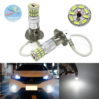 

2PCS Fog lights H3 3014 36SMD Car Led DRL H3 Highlighted Fog lights Daytime running lights Clearance Lights taillight White 12V