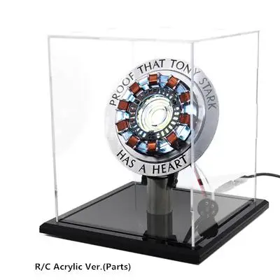 Remote Control Arcli Мститель 1:1 масштаб Железный человек дуговой реактор ядро Тони Старк сердце с светодиодный светильник подарки Diy нужно собрать Косплей опоры реактор - Цвет: Remote Control Arcli
