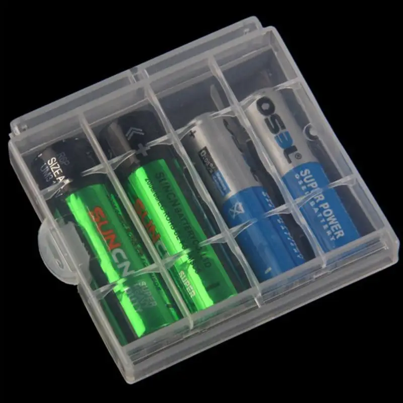 

Waterproof Plastic Batteries Container Bag Case AA / AAA Battery Storage Box Organizer Box Case