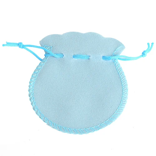 10pcs/lot 7x8cm 9x12cm Velvet Bag Drawstring Pouch Calabash Jewelry Ring Packing Bags Wedding Christmas Candy Gift Favor Bag - Цвет: Blue