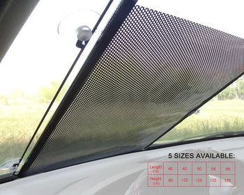 

DWCX Car Retractable Front Windshield Window Sun Shade Sunshield Cover Visor Curtain 40cm x 60cm FOR Audi Honda Toyota Nissan