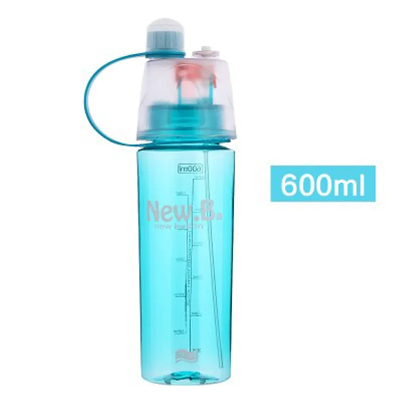 400 мл/600 мл Спортивная бутылка для воды с распылителем для спорта и велоспорта распылительная бутылка для воды для тренажерного зала бутылки для питья на открытом воздухе - Цвет: 4
