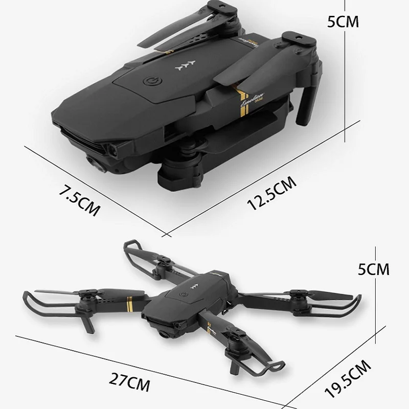 Newest High-tech 2.4G Wifi FPV solo smart Drone With HD camera fold Aerial camera Remote Control Helicopter