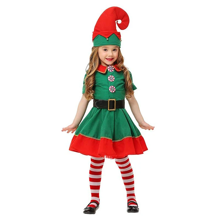 Маскарадные костюмы для женщин, мужчин, мальчиков и девочек, Рождественский эльф, унисекс, для детей и взрослых, семейный зеленый эльф, карнавальные вечерние костюмы, подарки Пурим