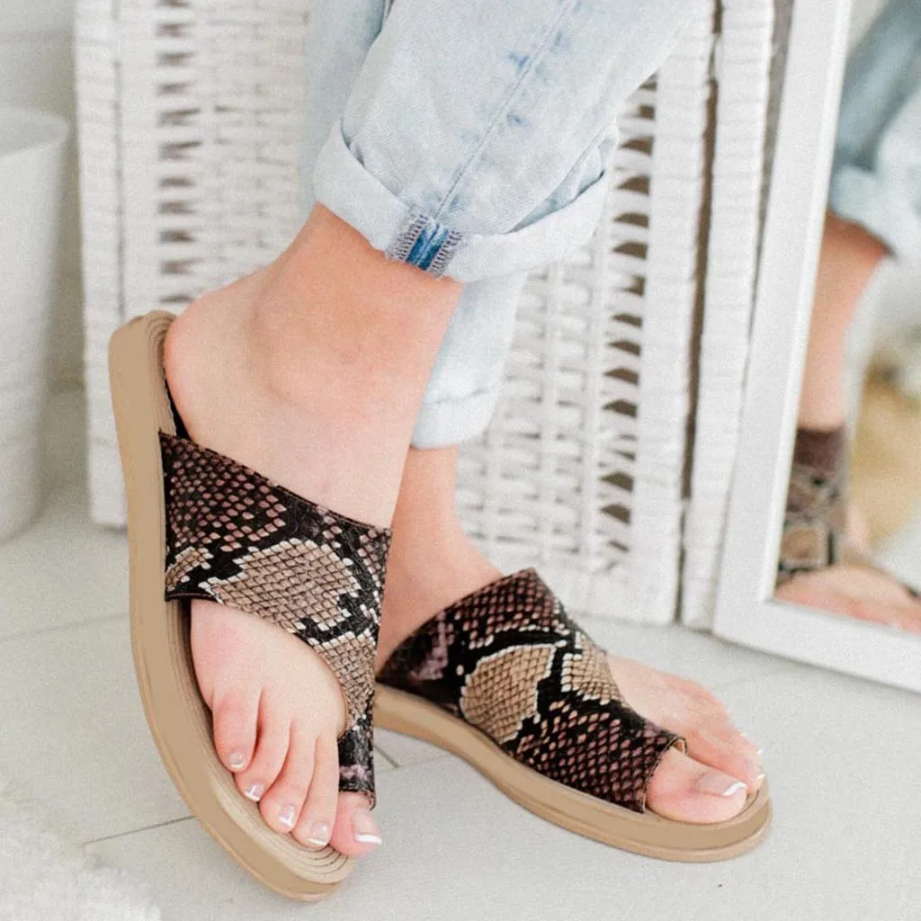 

MUQGEW Rome Women Summer Slippers Hemp Rope Flat Snake Beach Slippers Casual Open Toe Sandals Female Footwear 2019 Hot Sale