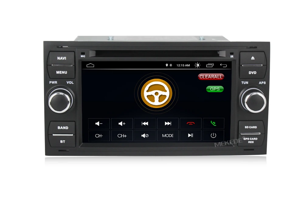 Excellent MEKEDE Pure Android 8.1 Car DVD GPS Navi Player Stereo Radio Audio For Ford Focus 2 Mondeo S C Max Fiesta Galaxy Connect With 12