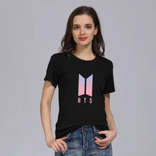 Kpop BTS bangtan Niños mujeres camisetas 2018 nuevas llegadas verano manga corta BTS camiseta de las mujeres camiseta K -pop Accesorios