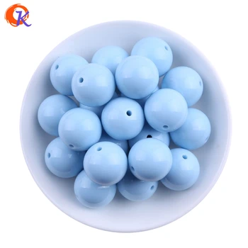 

S8 Cordial Design 20MM 100pcs Denim Blue Chunky Solid Beads Colorful Chunky Beads For Jewelry Kit Making CDWB-517261