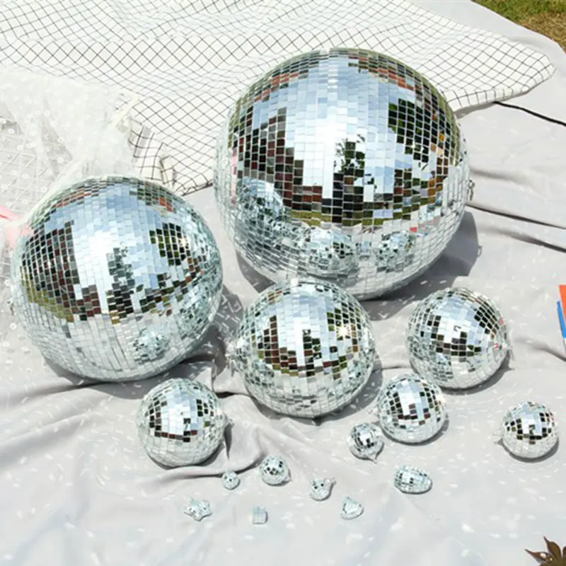 Mirror Ball Reflective Ball Bar Disco Ball Wedding Glass Ball Cake