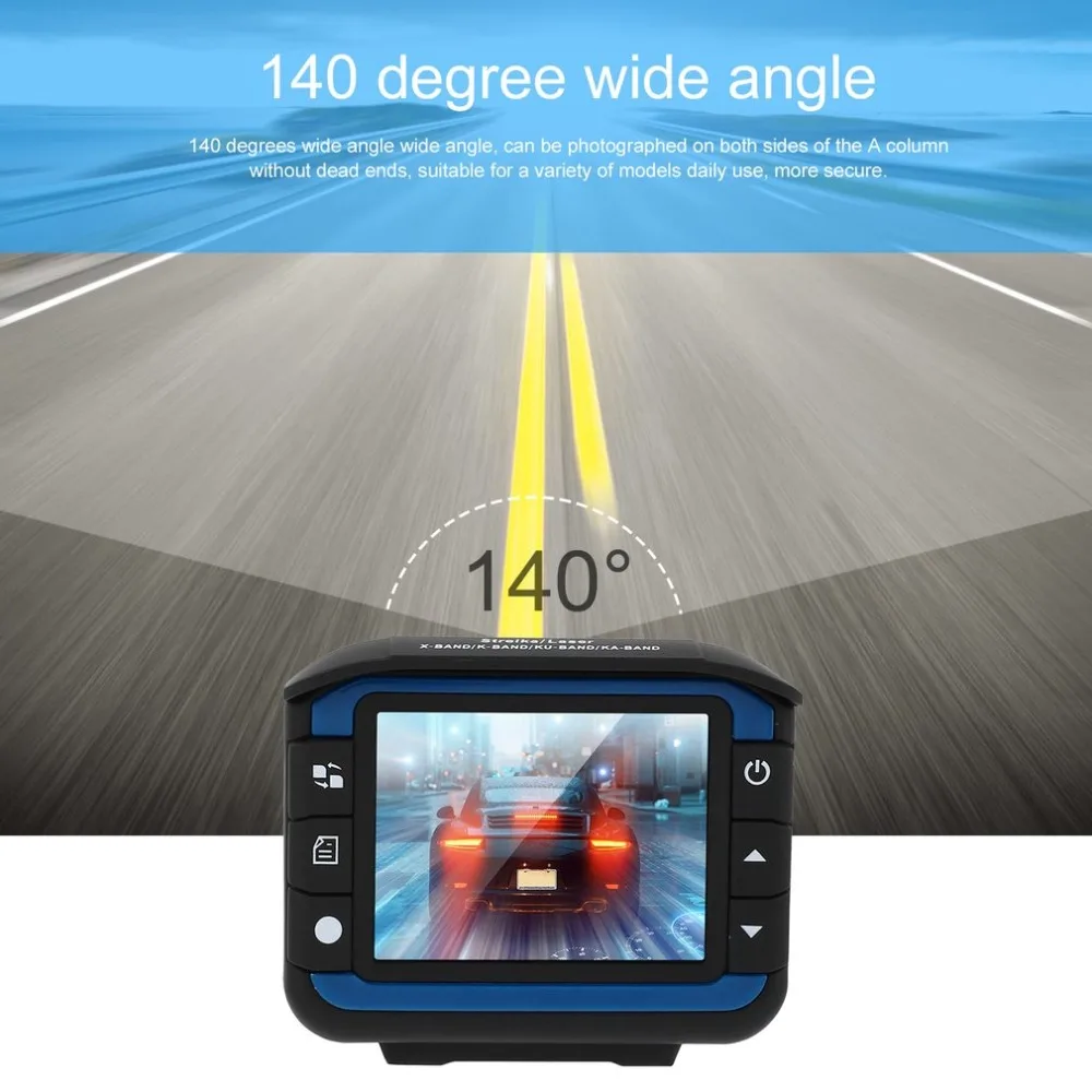 Gps Радар-детектор, Автомобильный видеорегистратор 3 в 1, Full HD 720 P, радар, видео записывающая машина, фиксированный поток, скорость вождения