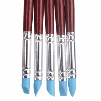 

Art Craft Silicone Fondant Shaping Pen Decorating Brush Clay Pottery Tools Modeling Sculpture Sculpting Carver Carving Tools Pen