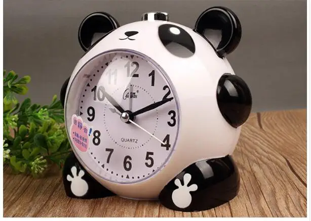 Skup Rysunek przedstawiający pandę alarm zegar podświetlany nocny dzwonek elektroniczny 16 polifoniczne muzyka super cichy alarm z funkcją drzemki zegary