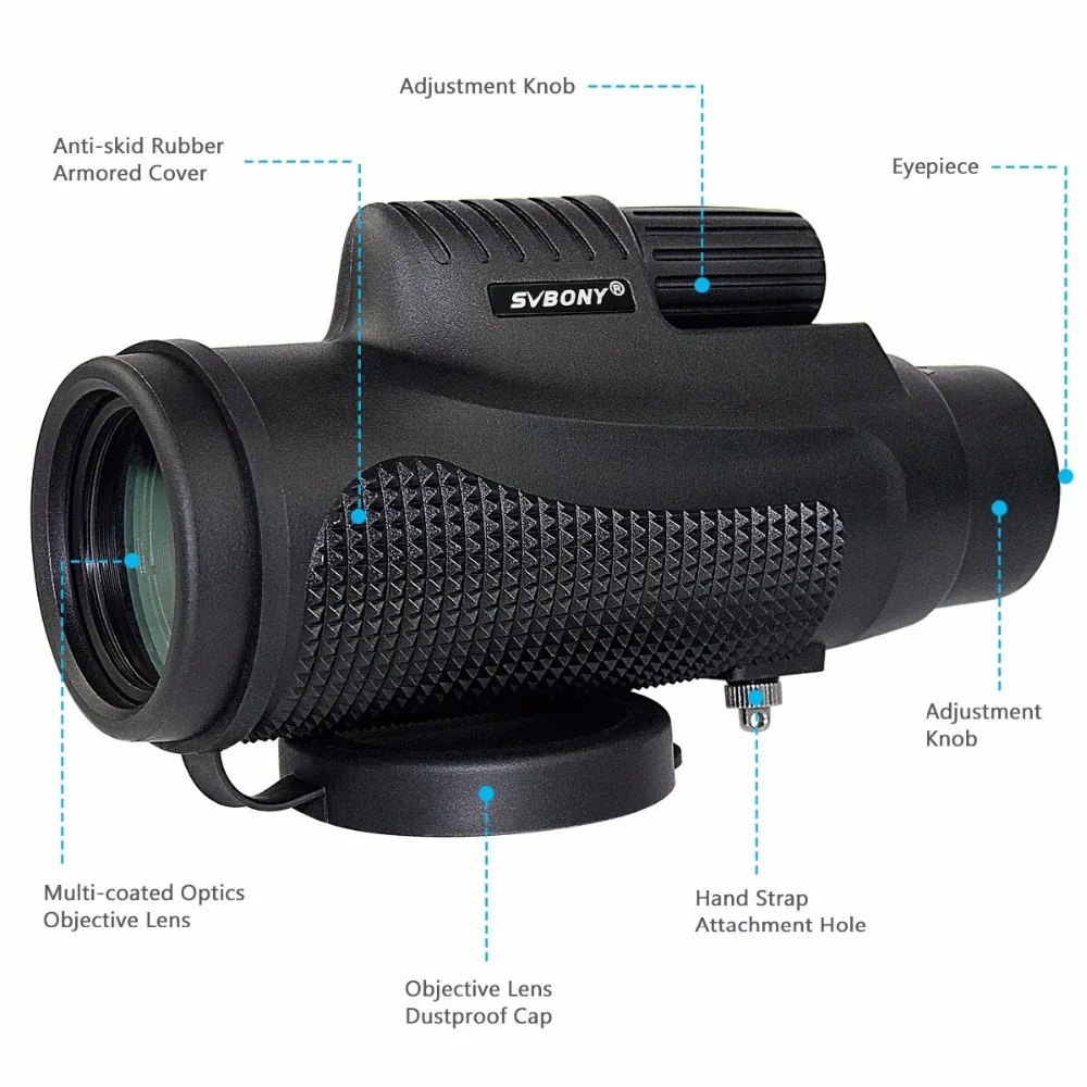 SVBONY 10x42 оптический монокуляр телескоп BK 7 водонепроницаемый Fogproof Фокус Travell