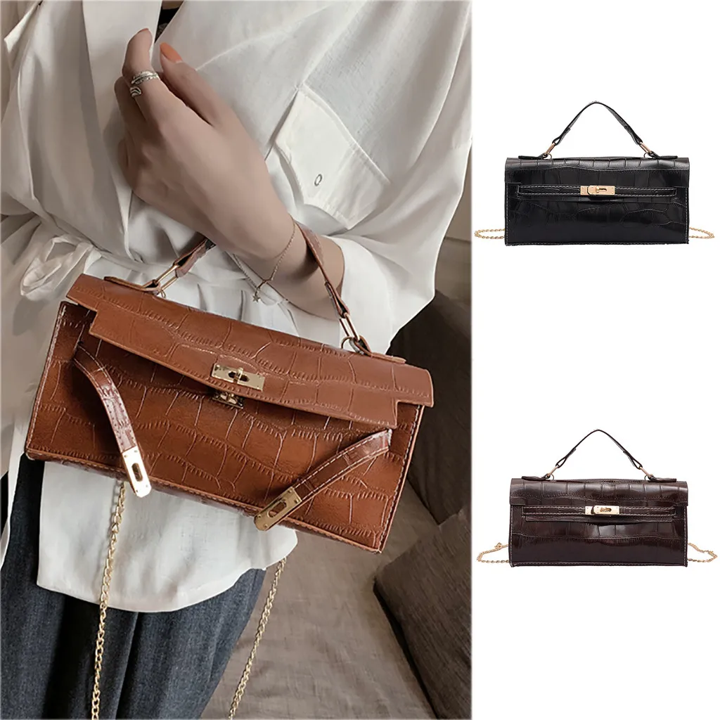 

Xiniu bags for women 2019 Women Stone Pattern Crossbody Retro Versatile Fashion Shoulder Bag 30