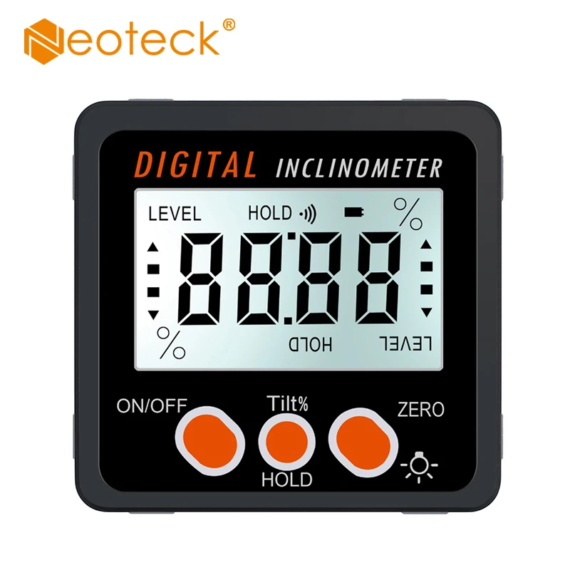 Neoteck IP54 черный Магнитный цифровой транспортир конический Инклинометр с