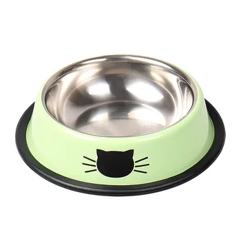 

Lovely Stainless Steel Pet Feeder High-grade and Durable Feeding Feeder Water and Food Single Bowl for Cat and Dog Pet Supplies