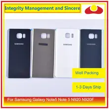Для samsung Galaxy Note5 Note 5 N920 N920F корпус батарея Дверь заднее стекло чехол Корпус Корпуса