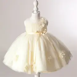 2015 нью-летняя свадебное ну вечеринку цветы платье для девочек детки дети платья для девочек детей одежда детская одежда