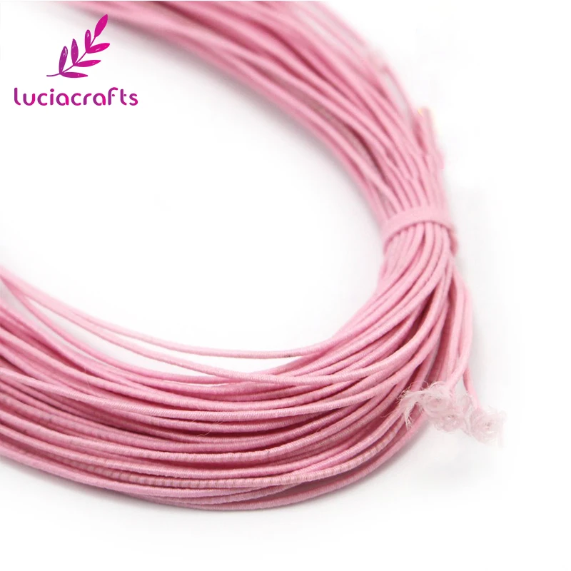Эластичные эластичные тянущиеся бусины Lucia crafts 25 ярдов/партия шнур для браслета