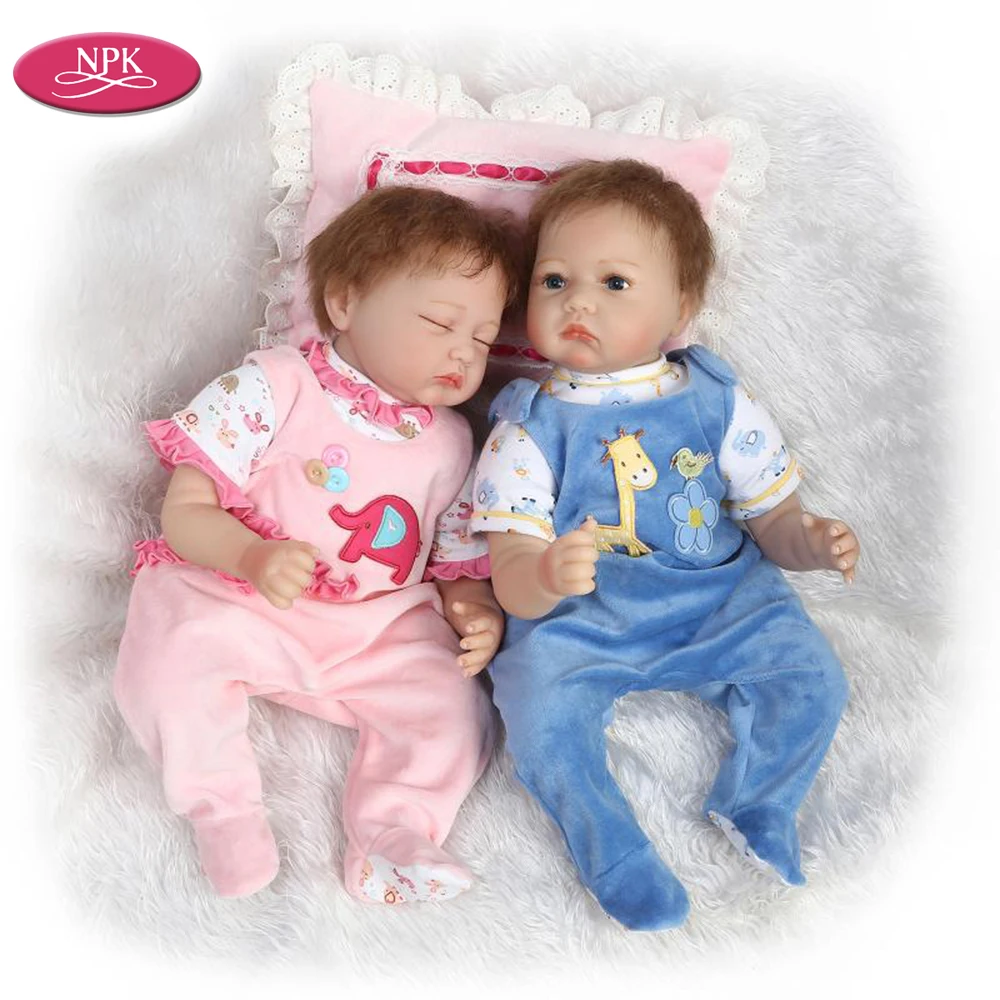 

NPK Reborn Girl Baby 55CM Silicone Doll Lifelike Girls Boys Fashion Dolls Toys Realistic Newborn Princess Toddler Brinquedo