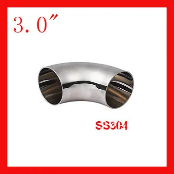 

New arrival 3.0" SS304 stainless steel tube elbow 90 degree C elbow WELD elbow Pipe Fitting 5pcs/lot