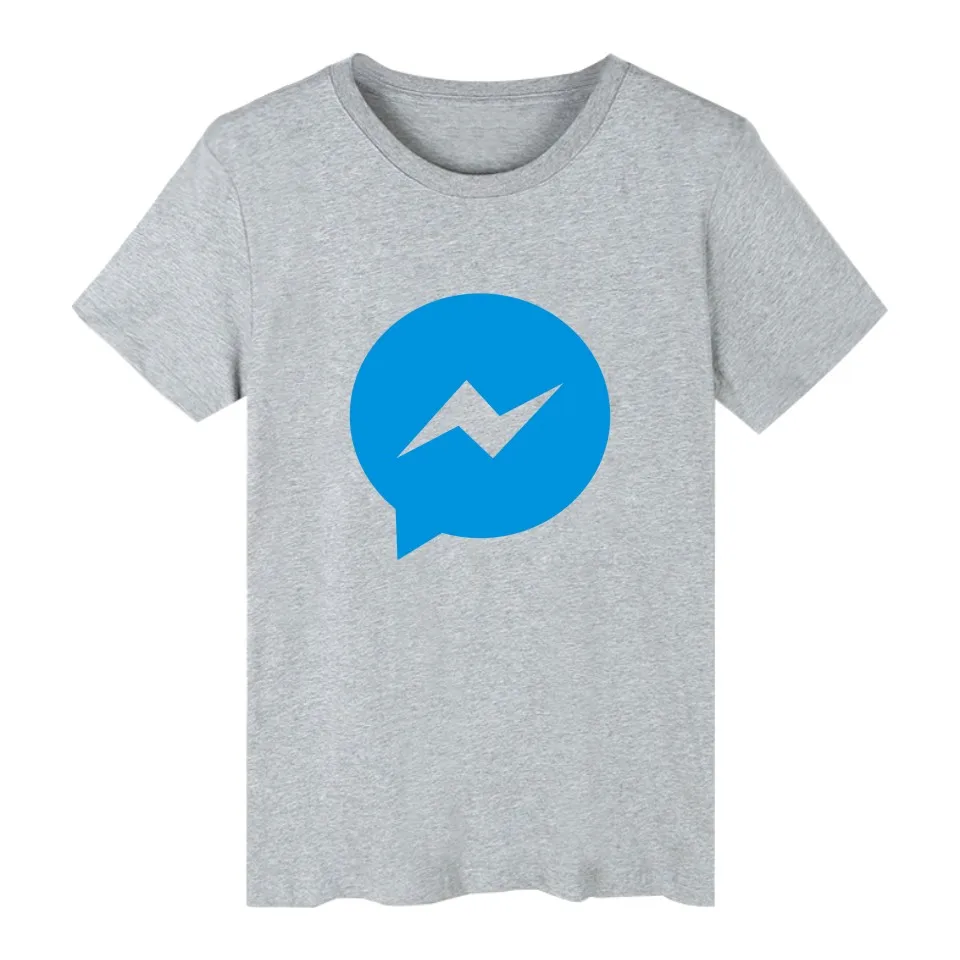 New Fashion 2016 Facebook Messenger Like Button Design T Shirt For Men/Women Short Sleeve Social