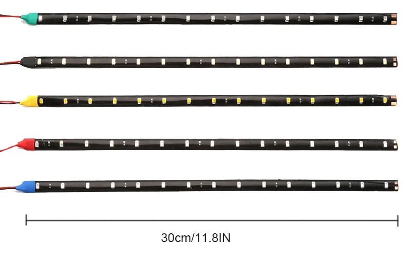 Универсальный гибкий дневного света автомобиля декоративные 15SMD 30 см 12 V Водонепроницаемый DRL COB Туман Светодиодные ленты свет лампы