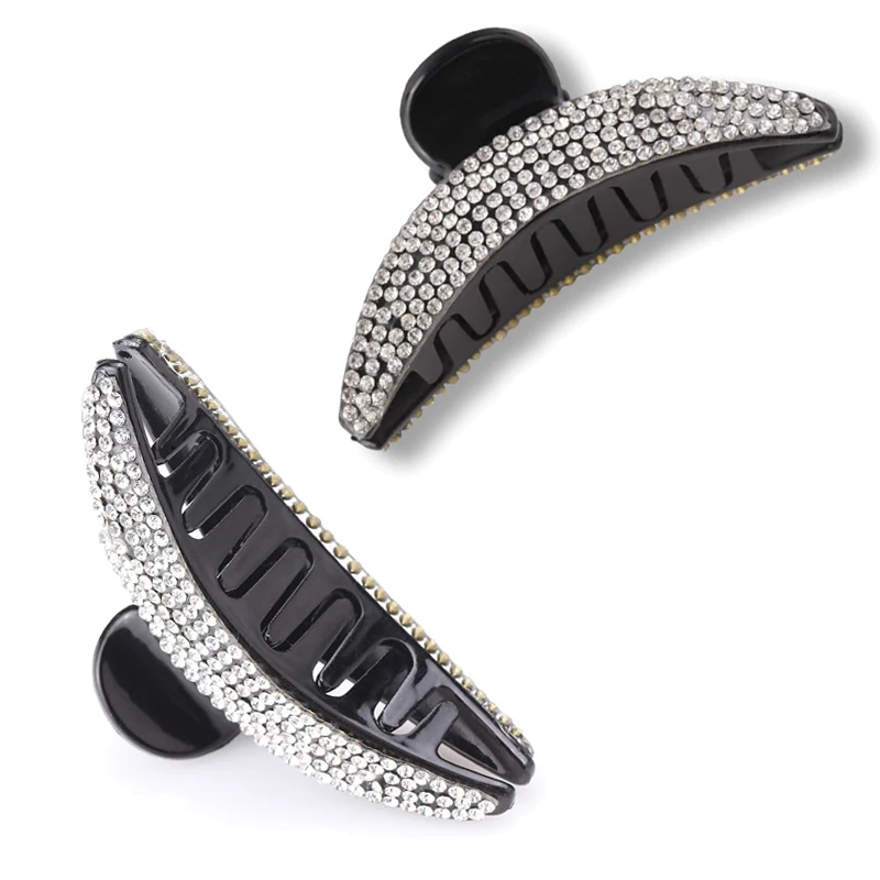 

M MISM 8.1 CM Full Rhinestone Hair Claws Beam Hairpin Women Hair Accessories Beauty Hair Crab Clamp Headwear Hair Clip