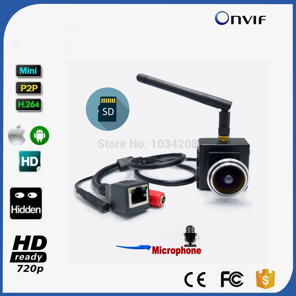 1 0 мегапиксельная 720P HD TF SD карта беспроводная Wifi P2P мини ip камера Onvif CCTV