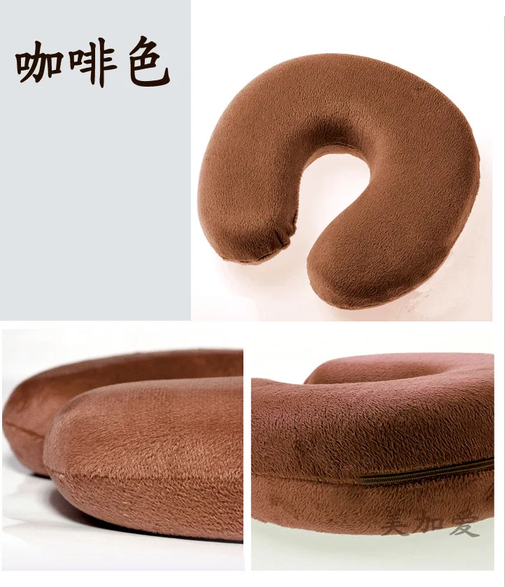 

Slow rebound memory cotton U-type rest pillow midday rest neck pillow car head pillow travel neck pillow gift