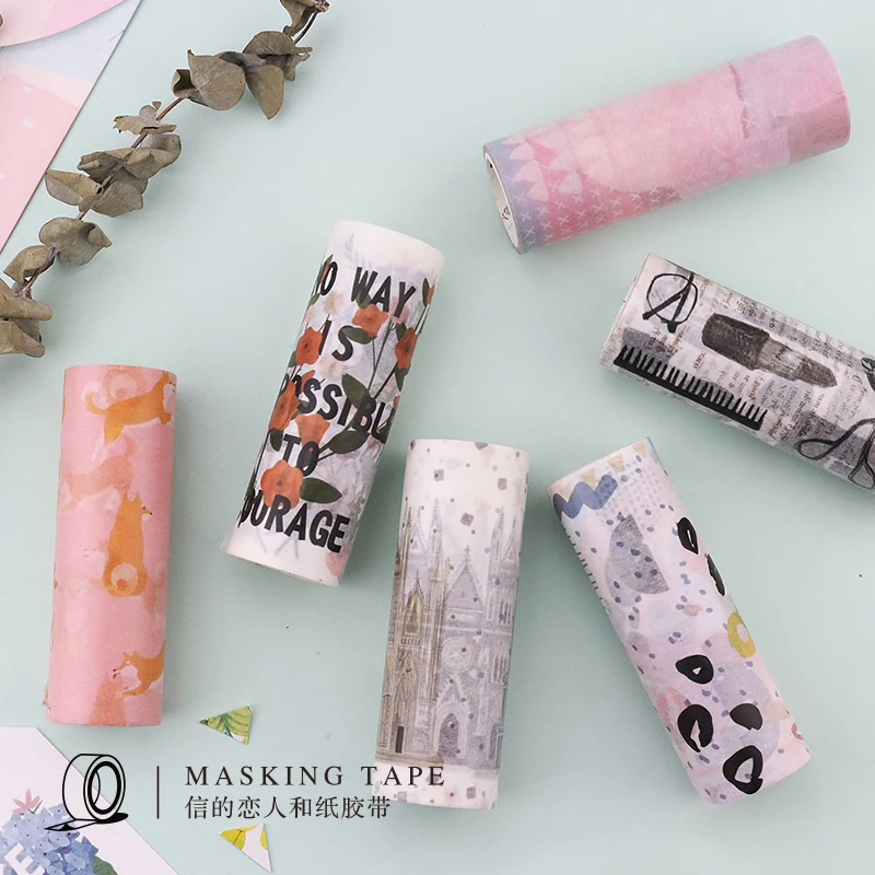 

Life 1Pcs\DIY10cm wide cute creative fun personality retro decorative tape diary calendar scrapbook student text office supplies