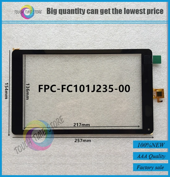 

free shipping FPC-FC101J235-00 touch screen handwriting screen 255mm*155mm capacitive screen 3351 3G X3 C3230-RK 10.1