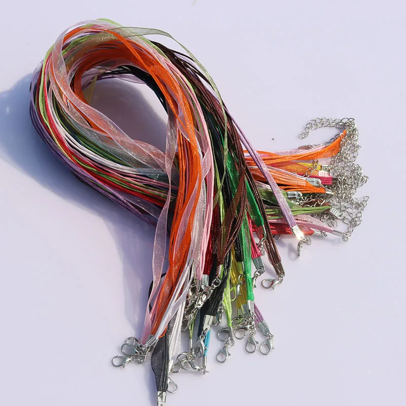 ribbon cord necklace  (86)