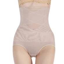 Размеры L-XXXL Для женщин жаккардовая Высокая Талия Корректирующее Бельё для женщин прикладом Управление Брюки для девочек Трусики для женщин послеродовой живот формы для похудения Нижнее Бельё для девочек