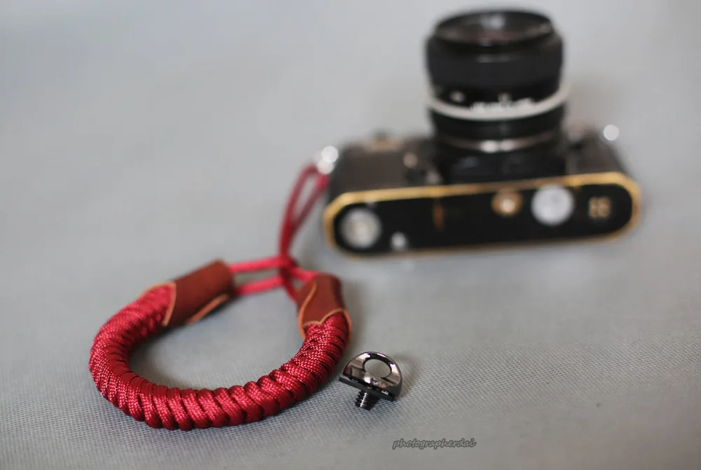Крутой темно-красный китайский узел 16 мм ручной работы камеры ремешок Windmup