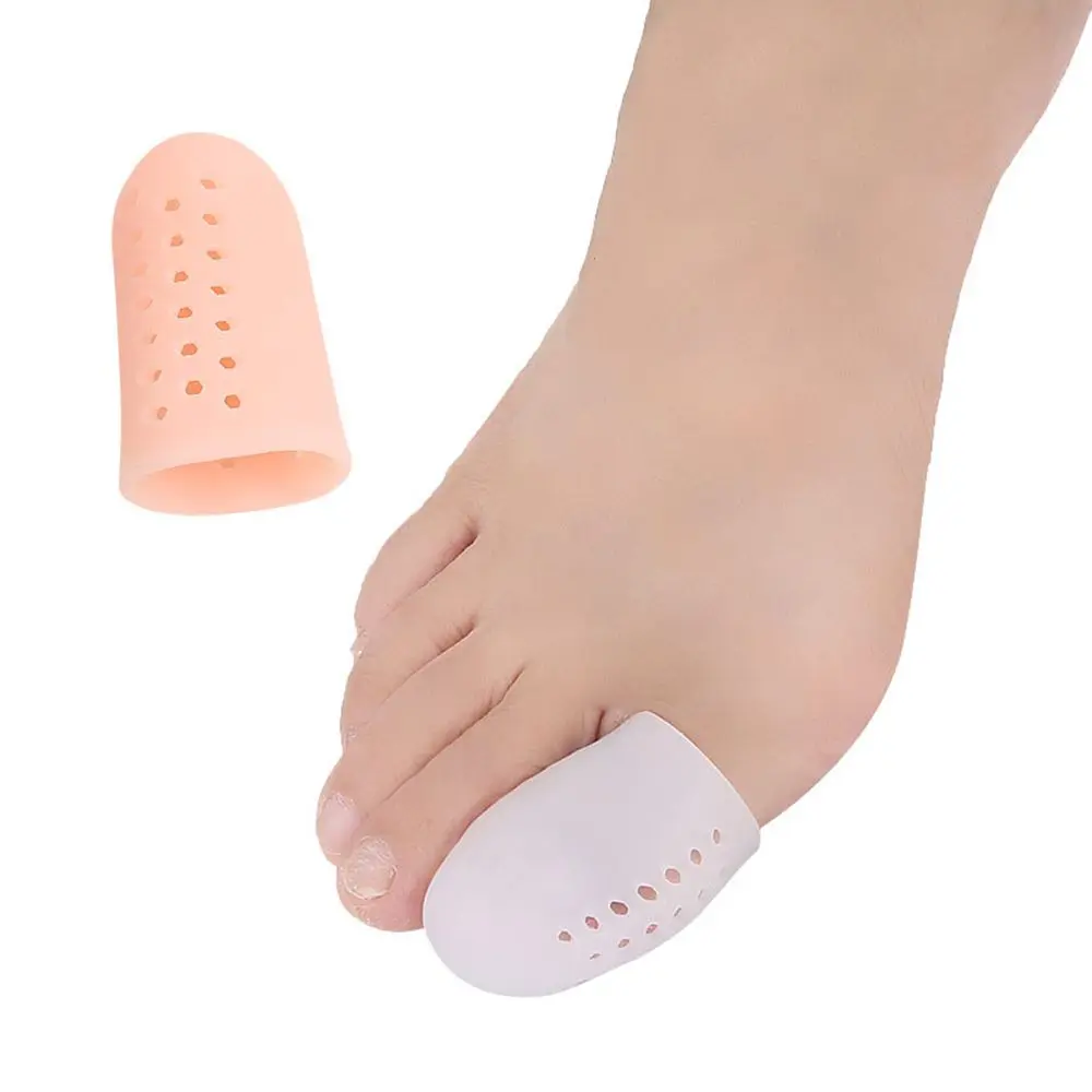 2Pcs Foot Care Tool Silicone Gel Toe Separators Stretchers Toe Tube Corns Blisters Protector Gel Bunion Toe Finger Protection