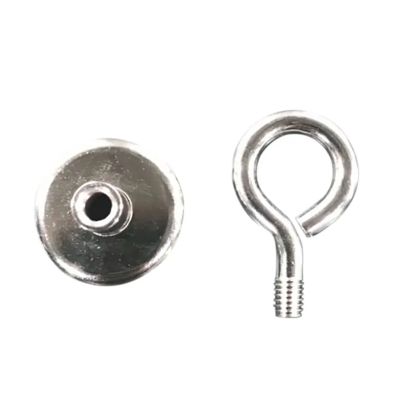 

1pcs Vertical Pull-force Strong Neodymium Fishing Magnet with Eyebolt Super Powerful Retrieving Magnet Metal Detector