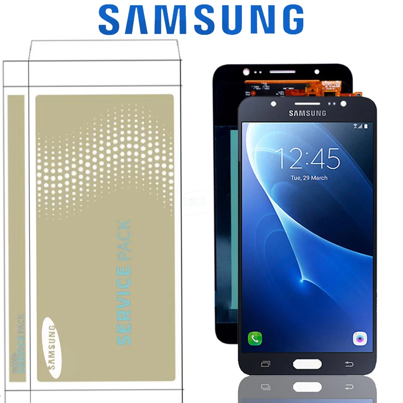 Оригинальный Super AMOLED дисплей 5 дюйма для Samsung Galaxy J7 2016 J710 J710F J710FN J710M J710Y ЖК с