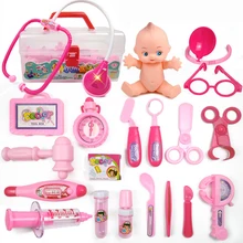 Игровые наборы доктора, симуляция, медицинский ящик, Pretent Doctor Toys, стетоскоп, инъекции, детские подарки, новые детские забавные игрушки
