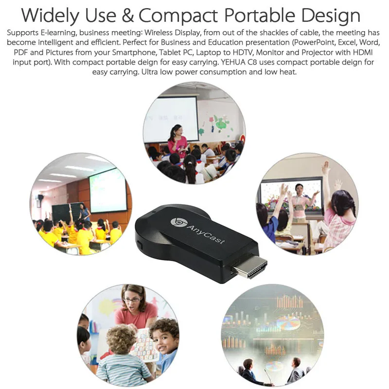 Anycast m2 iii Plus Miracast Chome Cast беспроводной hdmi 1080p адаптер для телевизора Wi Fi дисплей