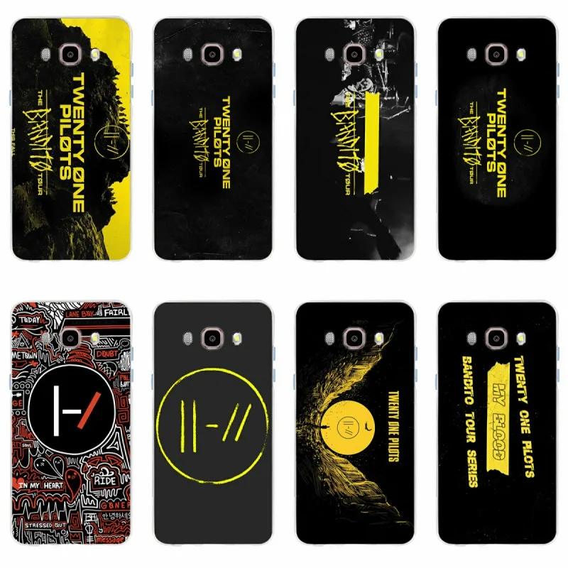 Чехол Twenty One Pilots 21 Мягкий Силиконовый ТПУ чехол для телефона Samsung Galaxy S6 S6edge S6Plus A7
