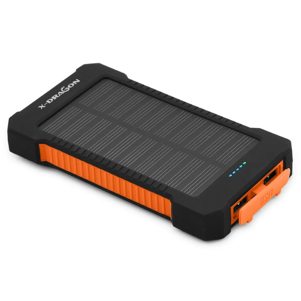 10000mAh Solar Charger Portable Solar Power Bank Outdoor Emergency External Battery for Mobile Phone Tablets iphone Samsung 10000mAh Solar Charger Portable Solar Power Bank Outdoor Emergency External Battery for Mobile Phone Tablets iphone Samsung