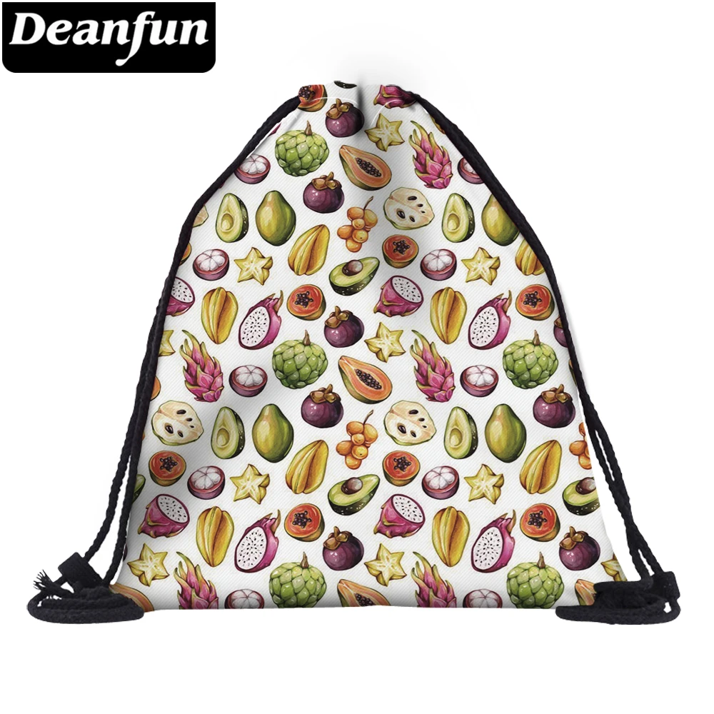 

Deanfun 3D Printed Drawstring Bag Fruit Pattern Cute for Girls Travel 60136
