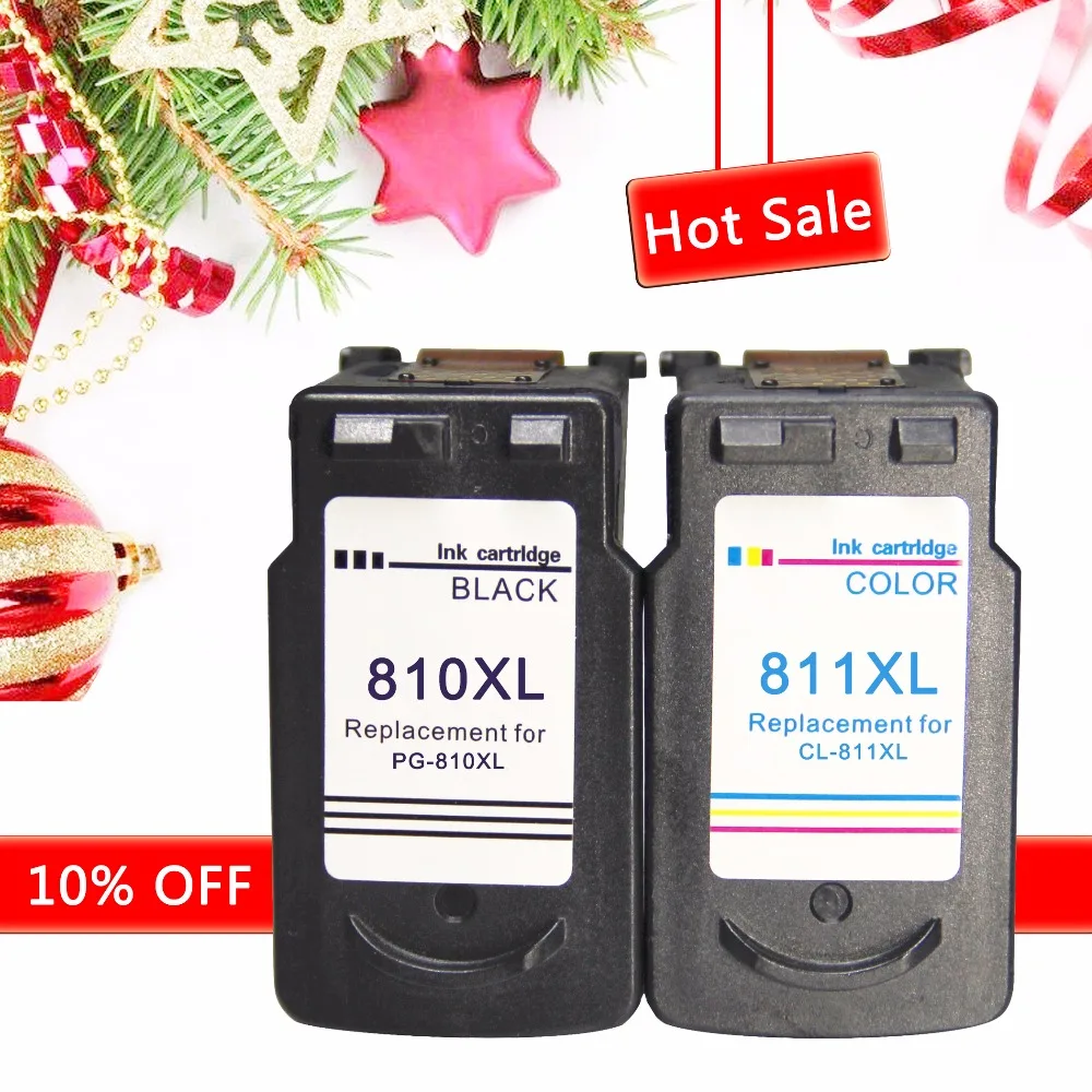 

Veteran PG810 CL811 810XL Ink Cartridge Replacement for Canon 810 811 ink cartridge for Pixma MP245 258 268 276 486 496 Printer