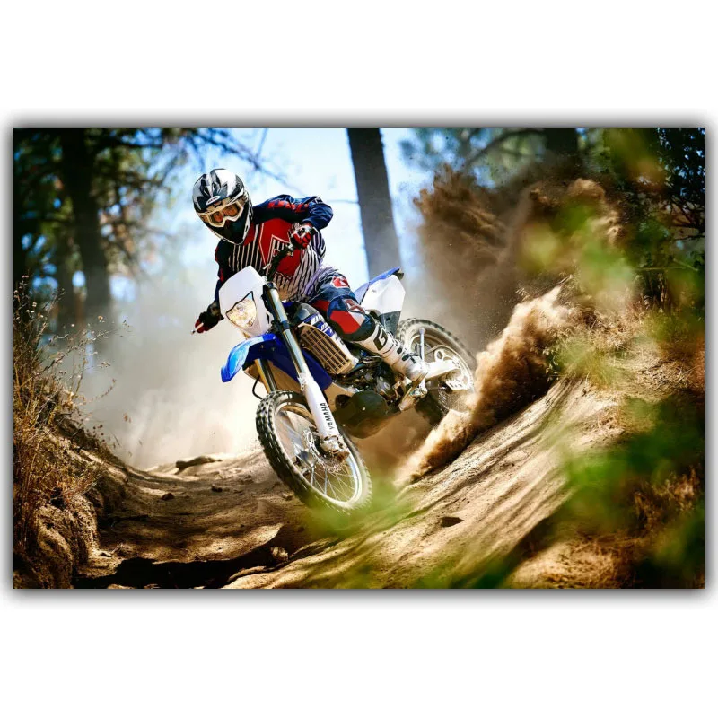 

Mountain Motorcycle Mountain Bike Competition Poster Custom Home Decoration Fashion Silk Fabric Wall Poster Car Design Wallpaper
